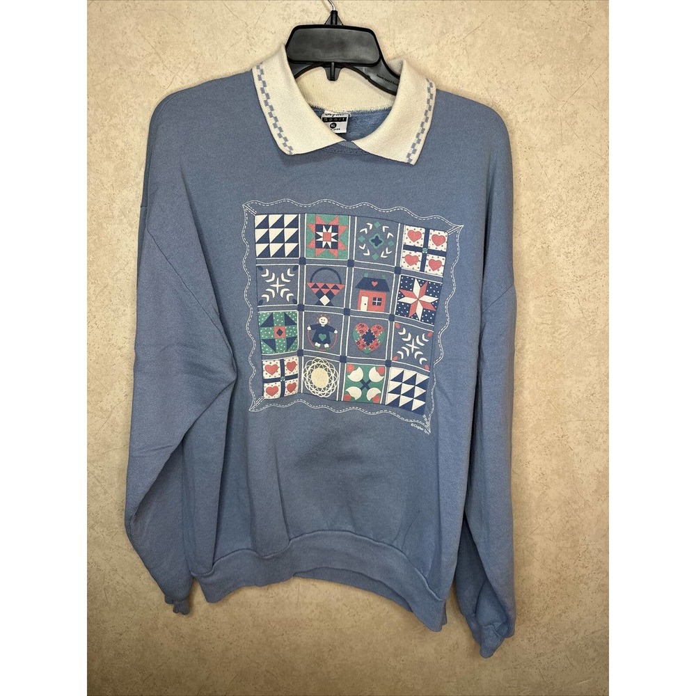 Vintage Gopher Sport Pullover Sz XL Granny Core